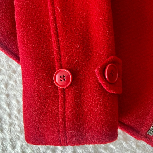 Ralph Lauren Blue Label Red Wool Jacket. Size 2. - Picture 6 of 10
